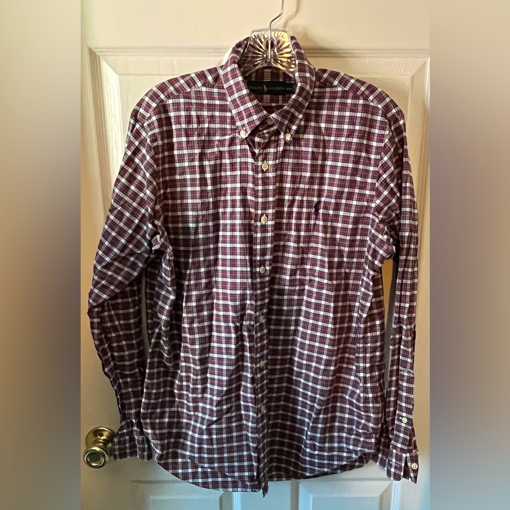 Ralph Lauren plaid button up shirt